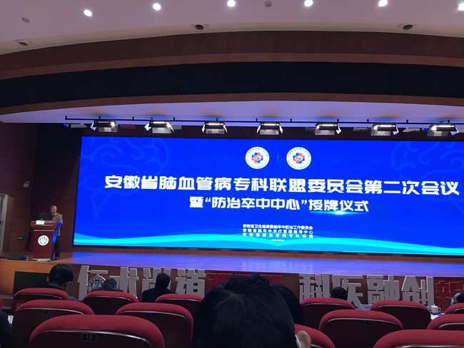 祝賀！蕪湖市中醫(yī)醫(yī)院喜獲國家腦防委“防治卒中中心”認(rèn)證授牌(圖1)