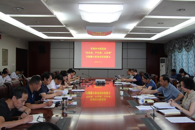 我院召開“講嚴(yán)立”專題警示教育暨“嚴(yán)肅黨內(nèi)政治生活 切實(shí)履行一崗雙責(zé)”專項活動動員部署會(圖1)