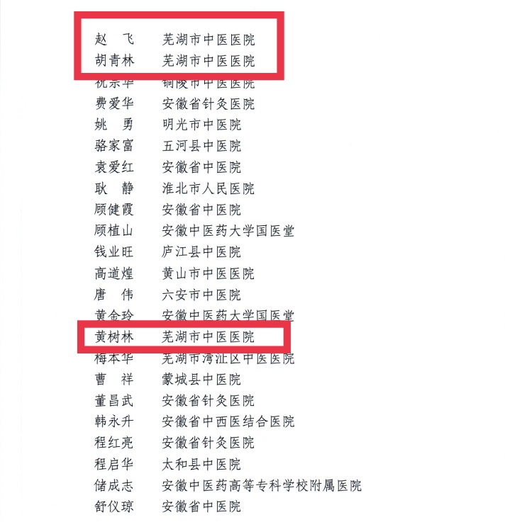 【喜報(bào)】蕪湖市中醫(yī)醫(yī)院多人獲評(píng)第二屆安徽省國(guó)醫(yī)名師、第三屆安徽省名中醫(yī)、第一屆安徽省名中藥師(圖5)